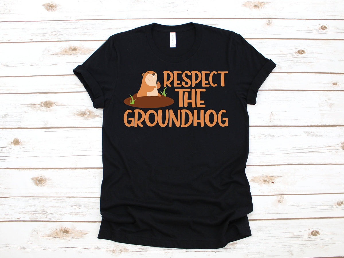 Respect The Groundhog Day Animal Funny TShirt Kids Hoodie Sweatshirt Long Sleeve Apparel Gift Hoodie – Cozy Vibes · Great Gift For Fans
