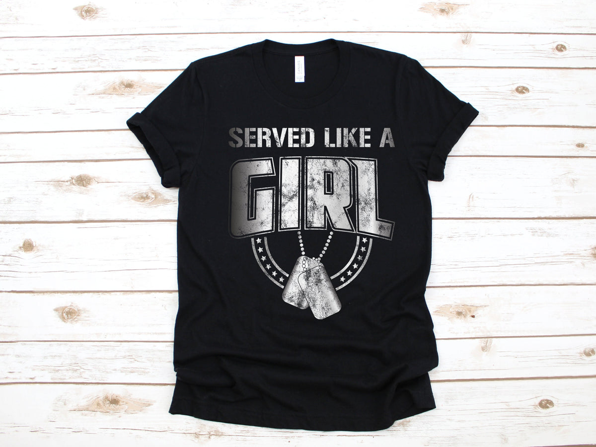 Woman Veteran Female Served Like A Girl Womens TShirt Tank Top Hoodie Sweatshirt Long Sleeve Hoodie Apparel Gift Hoodie – Bold Style · Top Pick For Any Outfit