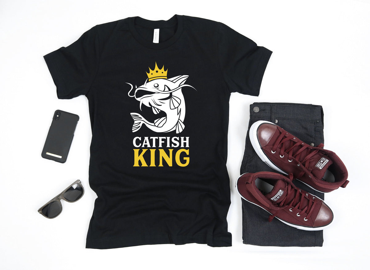 Catfish King Funny Fishing Fisherman TShirt Tank Top Hoodie Sweatshirt Long Sleeve Child Apparel Gift Hoodie – Soft Feel · Top Pick For Any Outfit
