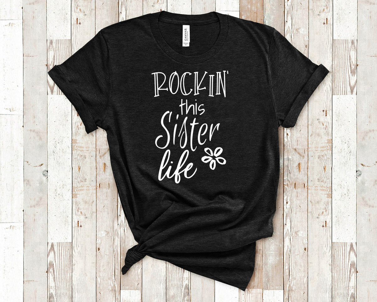 Rockin This Life Sister Tshirt Gift from Sister Brother Funny Sister Shirt Gifts for Sister Graphic Tee – Cozy Vibes · Top Pick For Any Outfit