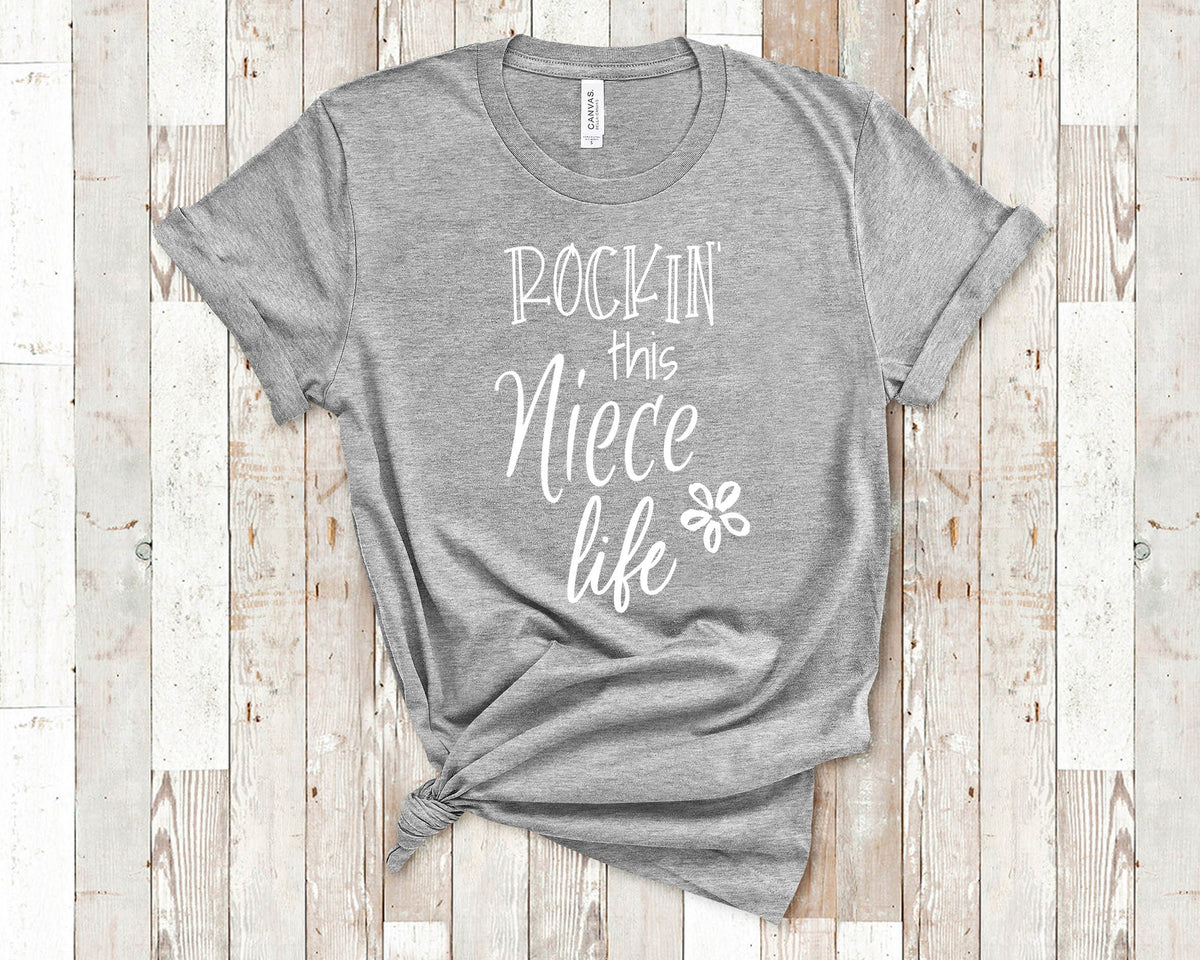 Rockin This Life Cute Niece Shirt Gift from Aunt Rockin Life Funny Niece Tshirt Gifts for Niece Graphic Tee – Premium Graphic · Trending Graphic Apparel