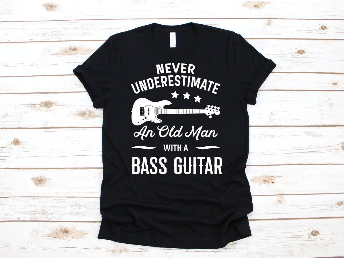 Old Man Bass Guitar Funny Dad Fathers Day Bassist TShirt Tank Top Hoodie Sweatshirt Long Sleeve Child Hoodie Apparel Gift Hoodie – Cozy Vibes · High-Quality Print