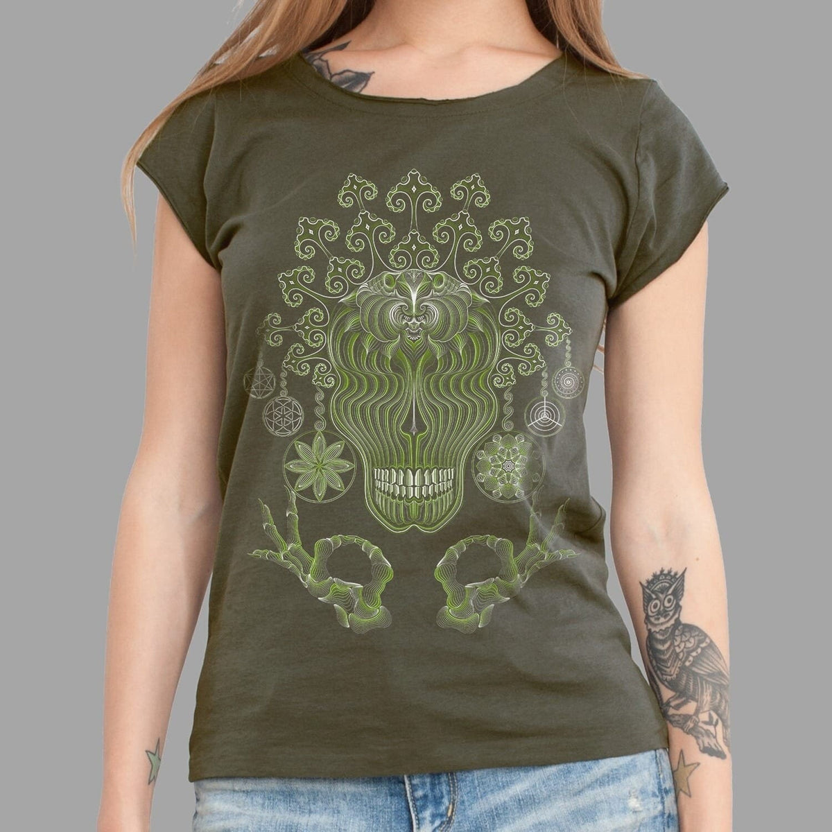 Trippy Woman Shirt GULGALTA Meditation Shirt Women Sacred Geometry Women Clothing Spiritual Clothing Psychedelic Gift Choice of Colors Graphic Tee – Everyday Comfort · Perfect For Daily Wear