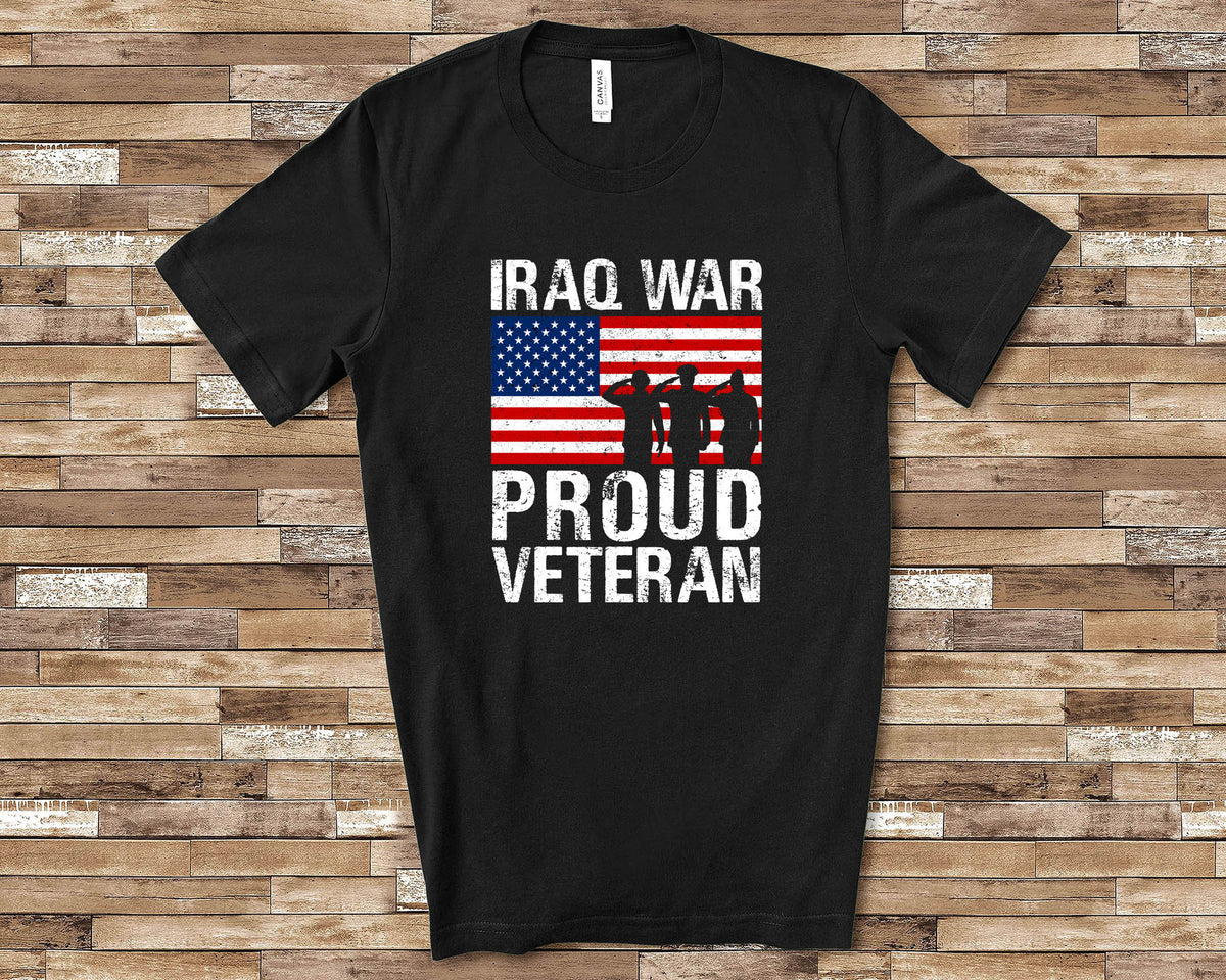 Proud Iraq Veteran Shirt Veteran Gift for Military Vet Men Women Combat Veteran Great for Veterans Day Shirt or Memorial Day Shirt Graphic Tee – Aesthetic Look · Must-Have Style