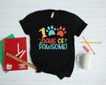 Dog Paws 100 Days of School Cute TShirt Hoodie Sweatshirt Long Sleeve Apparel Gift Hoodie – Premium Graphic · Top Pick For Any Outfit