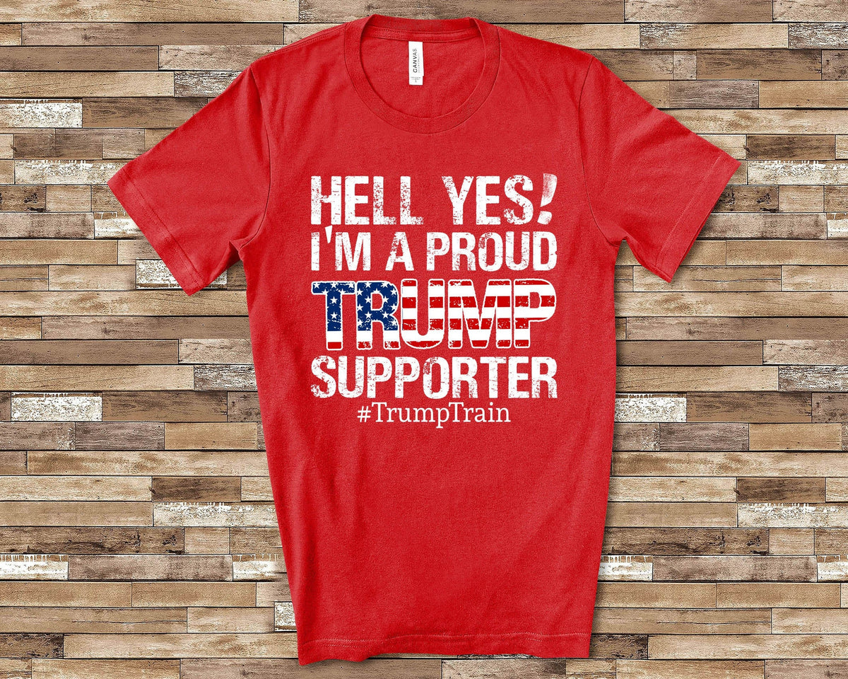 Proud Trump Supporter Trump Train Red Wave Right Wing Tshirt Republican Conservative Anti Left Pro Trump Shirts Graphic Tee – Warm & Stylish · Trending Graphic Apparel