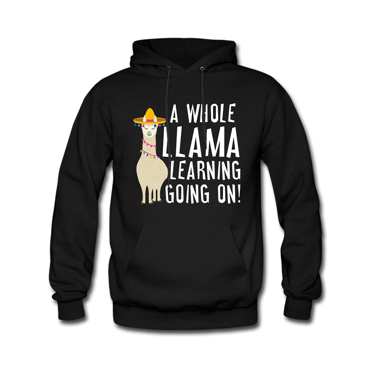 Cute Llama Hoodie Llama Sweatshirt Teacher Sweater Appreciation Hoodie Learning Sweater Cute Llama Sweater Llama Hoodie Llama OH348 Hoodie – Cozy Vibes · Great Gift For Fans