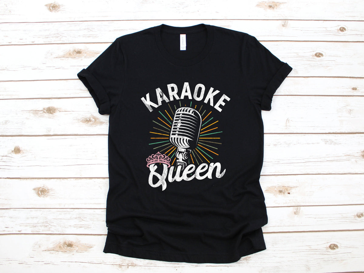 Karaoke Queen Funny Singing Girl Woman TShirt Hoodie Sweatshirt Long Sleeve Apparel Graduation Gift Hoodie – Soft Feel · Great Gift For Fans