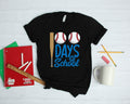 Baseball 100 Days of School Athlete TShirt Hoodie Sweatshirt Long Sleeve Apparel Gift Hoodie – Premium Graphic · Must-Have Style