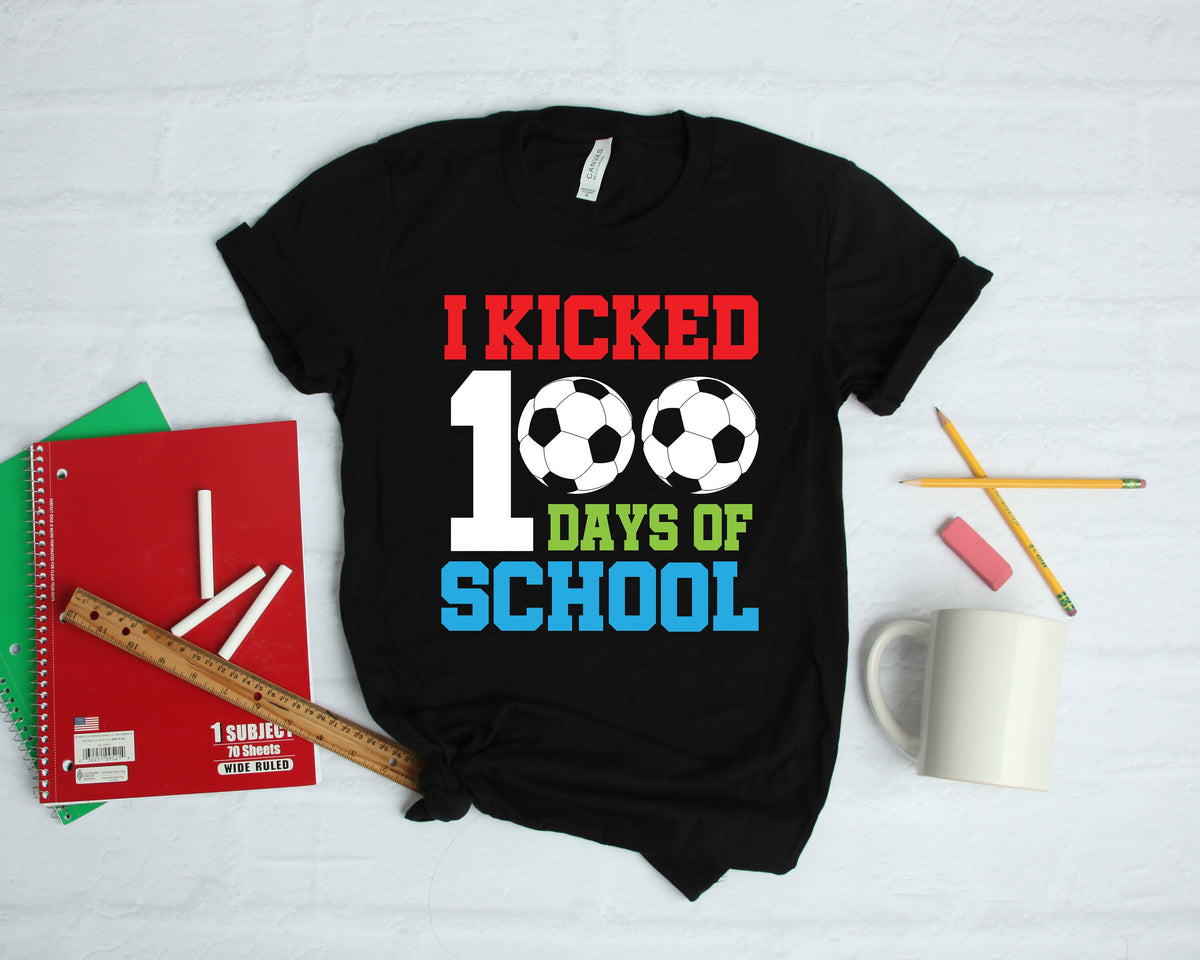Soccer Futbol 100 Days of School Athlete TShirt Hoodie Sweatshirt Long Sleeve Apparel Gift Hoodie – Fan Favorite · Perfect For Daily Wear