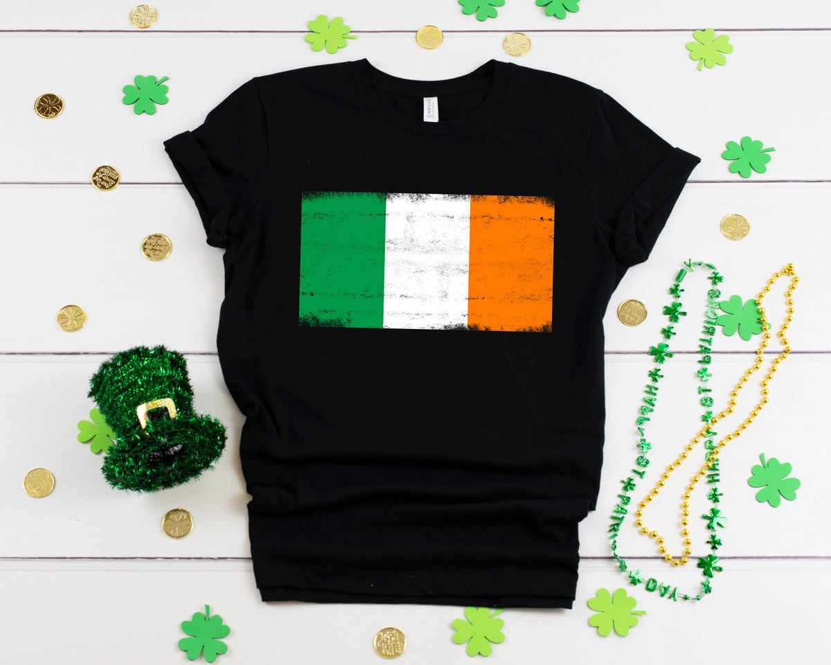 Irish Flag Shirt Ireland St Patricks Day Outfit TShirt Hoodie Sweatshirt Long Sleeve Apparel Gift Hoodie – Soft Feel · High-Quality Print