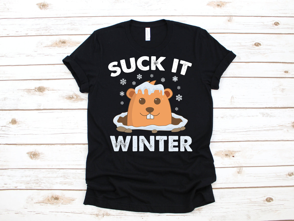 Suck it Winter Groundhog Day Funny TShirt Kids Hoodie Sweatshirt Long Sleeve Apparel Gift Hoodie – Everyday Comfort · Great Gift For Fans