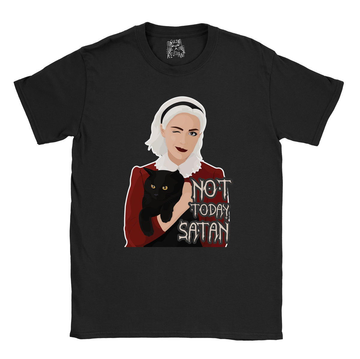 Sabrina Not Today Satan T shirt Chilling Adventures Off Gift Present For Him Her Idea Graphic Tee – Bold Style · Perfect For Daily Wear