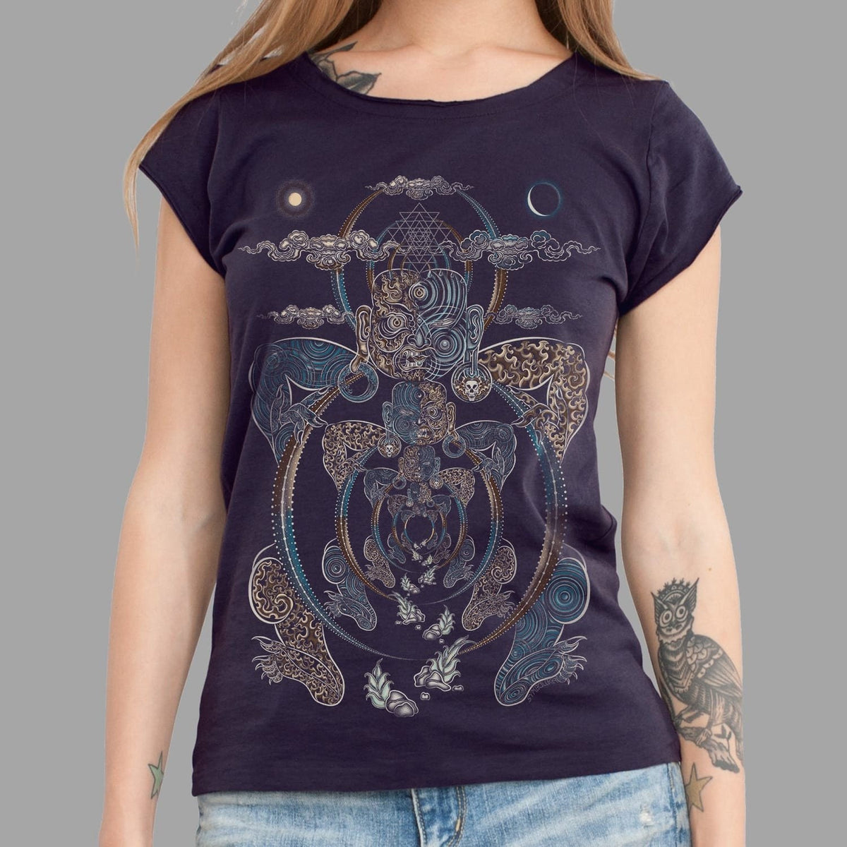 Festival Clothing Spiritual Shirt YOGABHOGA DMT Psychedelic Shirt Sacred Geometry Graphic Tee Geometric Yoga Shirt Meditation Shirt Graphic Tee – Premium Graphic · Great Gift For Fans