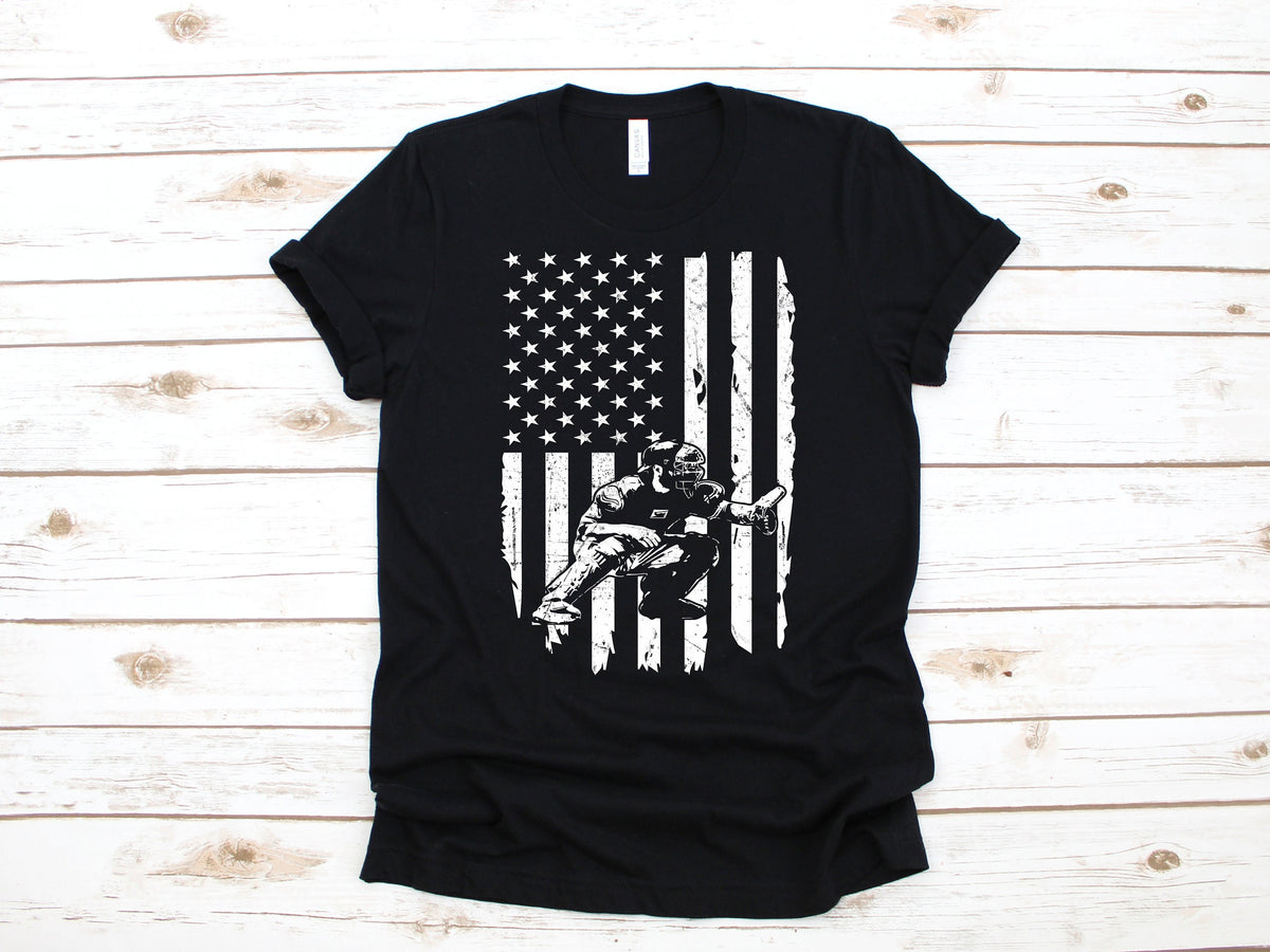 Baseball Catcher American Flag TShirt USA Gifts Tank Top Hoodie Sweatshirt Long Sleeve Child Hoodie Apparel Gift Hoodie – Feel-Good Design · Great Gift For Fans