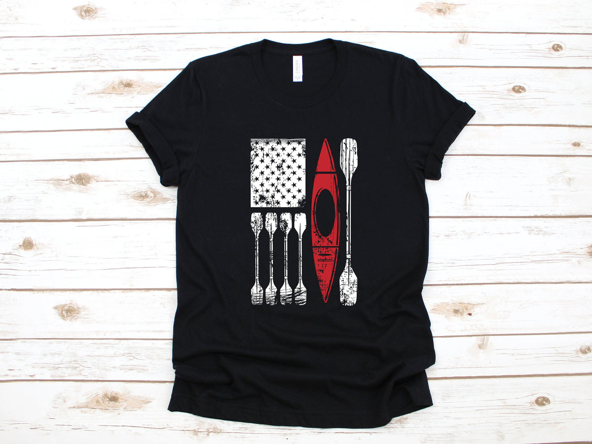 Kayak American Flag Shirt Canoe USA Kayaking TShirt Tank Top Hoodie Hoodie Long Sleeve Kayaker Apparel Gift Hoodie – Cozy Vibes · Top Pick For Any Outfit
