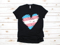 Trans Flag Heart TShirt Transgender Pride LGBTQ Gay Pride Tank Top Hoodie Sweatshirt Long Sleeve Apparel Gift Hoodie – Feel-Good Design · Perfect For Daily Wear