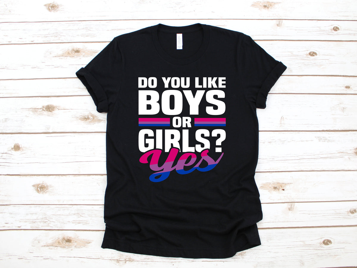 Like Boys and Girls Bisexual TShirt LGBTQ Gay Pride Tank Top Hoodie Sweatshirt Long Sleeve Apparel Gift Hoodie – Cozy Vibes · Must-Have Style