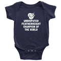 Cute Boxing Baby Bodysuit Boxing Baby Onepiece Boxer Baby Gift Featherweight Champion Baby Shower or First Birthday Gift Graphic Tee – Everyday Comfort · Must-Have Style