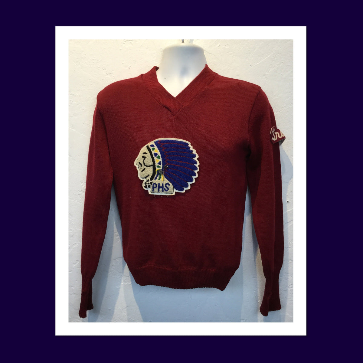 MV042 Vintage Indian head patch wool sweater Graphic Tee – Fan Favorite · Perfect For Daily Wear