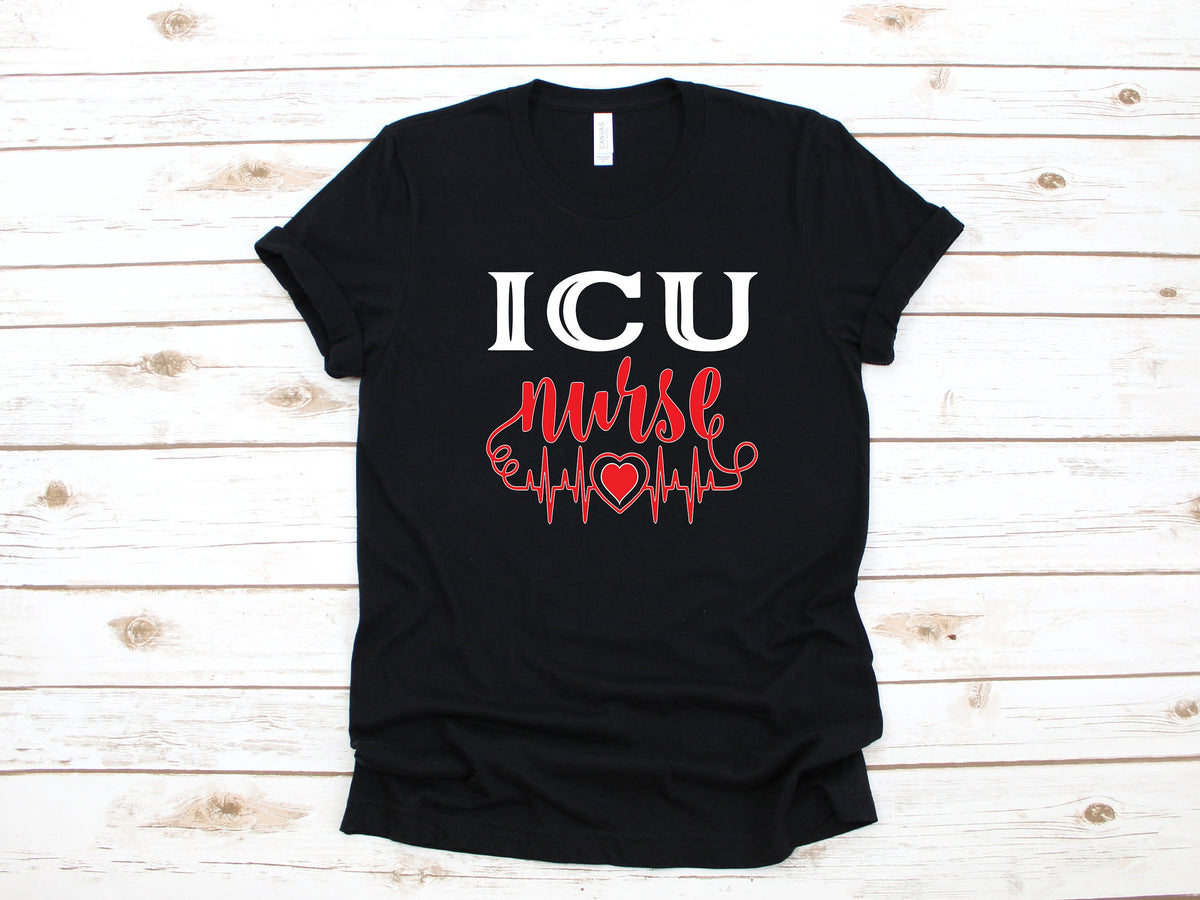 ICU Nurse Shirt Emergency Room Intensive Care Nurses TShirt Hoodie Sweatshirt Long Sleeve Nursing Student Apparel Gift Hoodie – Easygoing Wear · Top Pick For Any Outfit