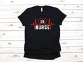 ER Nurse Heartbeat Shirt Cute Emergency Room Nurses TShirt Hoodie Sweatshirt Long Sleeve Nursing Student Graduation Apparel Gift Hoodie – Aesthetic Look · Trending Graphic Apparel