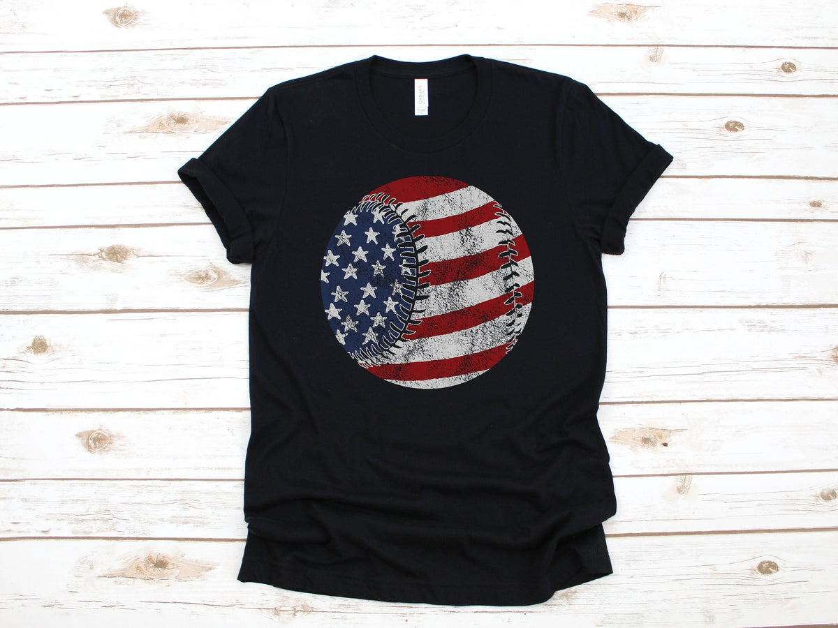 Baseball American Flag TShirt USA July 4th Tank Top Hoodie Sweatshirt Long Sleeve Womens Apparel Gift Hoodie – Warm & Stylish · Perfect For Daily Wear