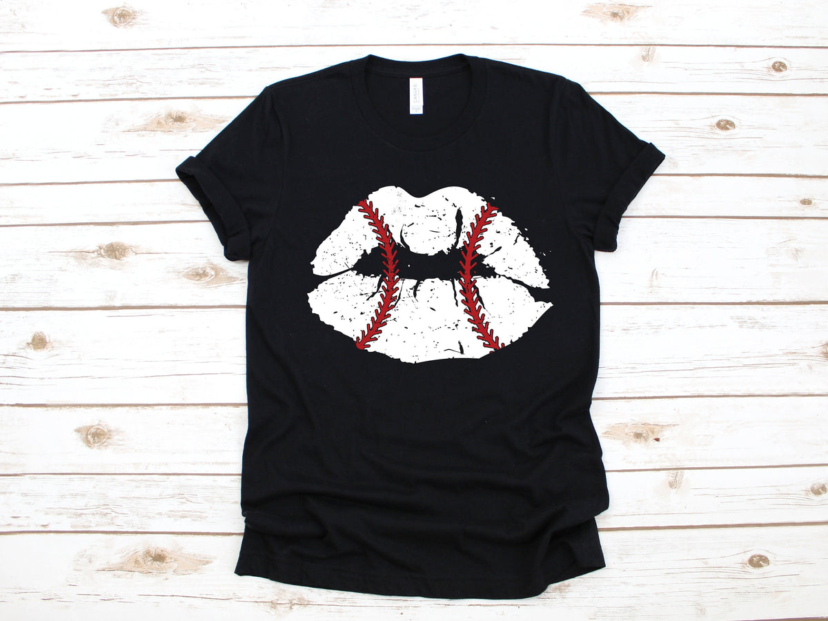 Baseball Kiss Lips TShirt Cute Valentines Day Tank Top Hoodie Sweatshirt Long Sleeve Womens Apparel Gift Hoodie – Fan Favorite · High-Quality Print