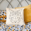 Geometric Owl Head Pillow Case Geometric Wild Animal Bird Art Cushion Cover Graphic Tee – Warm & Stylish · Must-Have Style