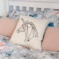 Geometric Unicorns Head Pillow Case Geometric Unicorn Head Cushion Cover Graphic Tee – Premium Graphic · High-Quality Print