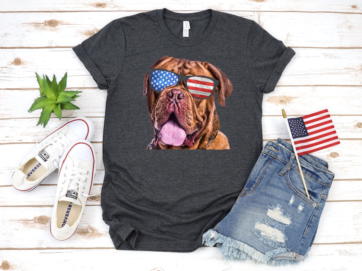 Mastiff Dogue de Bordeaux USA Flag TShirt Funny Dog July 4th American Flag Tank Top Fourth of July Hoodie Sweatshirt Long Sleeve Gift Hoodie – Bold Style · Trending Graphic Apparel