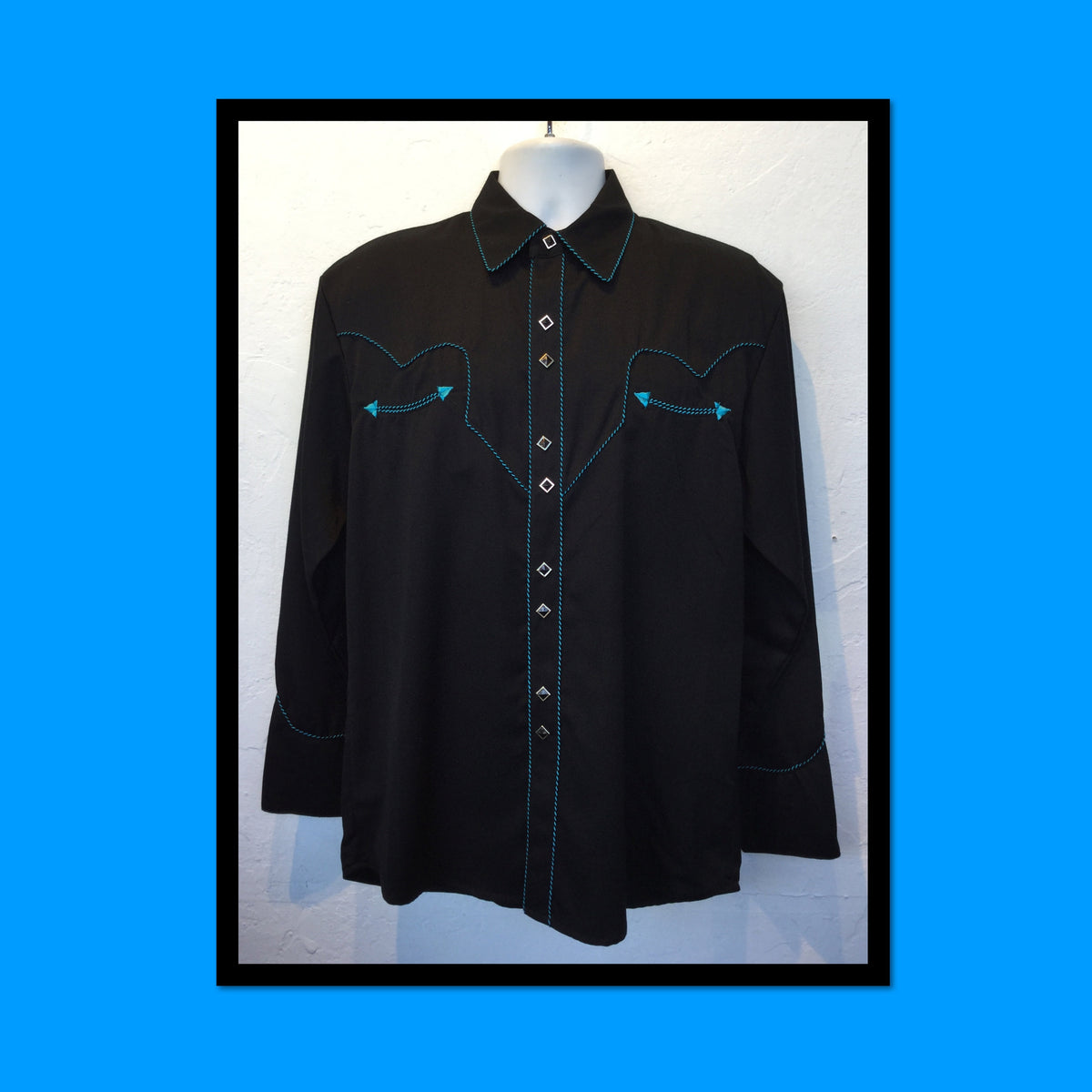 WS005 Vintage reproduction rayon western shirt Graphic Tee – Premium Graphic · Top Pick For Any Outfit