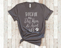 Rockin The Dog Mom Aunt Life Tshirt Funny Dog Lover Dog Owner Aunts Gifts Graphic Tee – Feel-Good Design · Top Pick For Any Outfit