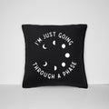 I39m Just Going Through A Phase Throw Pillow Case Black Gothic Celestial Moon Home Decor Graphic Tee – Feel-Good Design · Trending Graphic Apparel