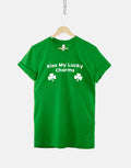 Saint Patricks Day Shirt Kiss My Lucky Charms Funny St Patrick39s Day Green TShirt Graphic Tee – Soft Feel · Must-Have Style