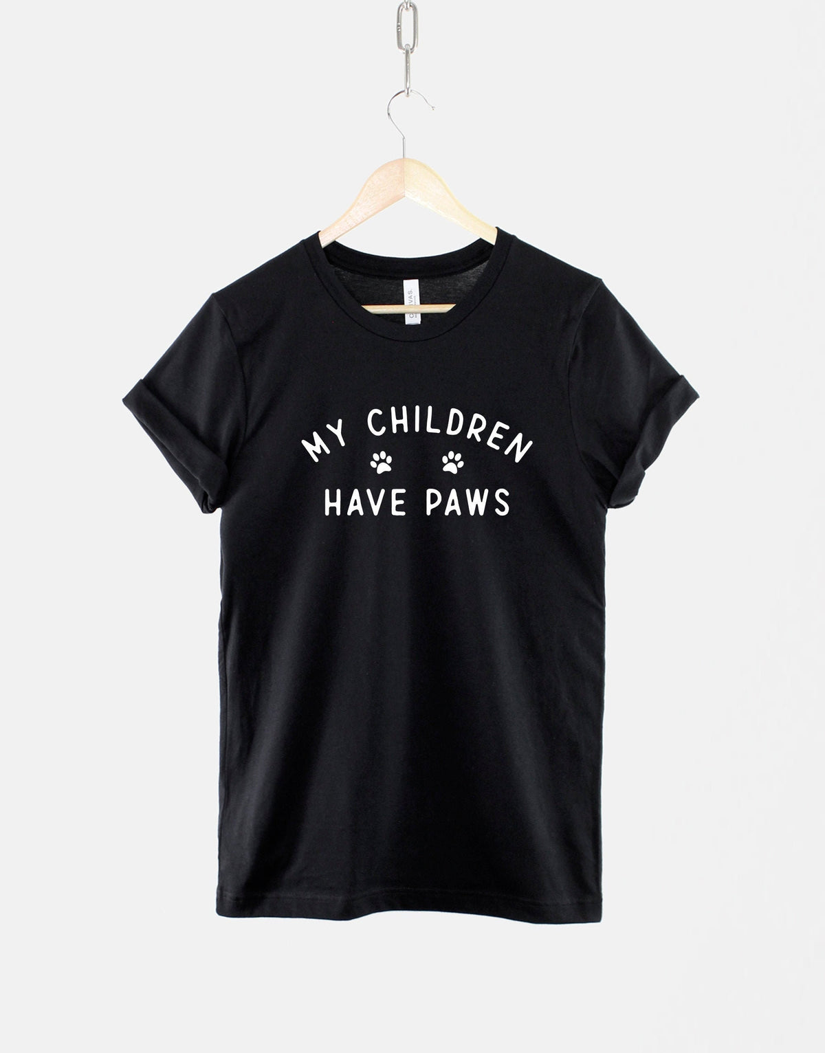 Dog Cat Shirt Dogs Cats Owner TShirt My Children Have Paws Graphic Tee – Everyday Comfort · Great Gift For Fans