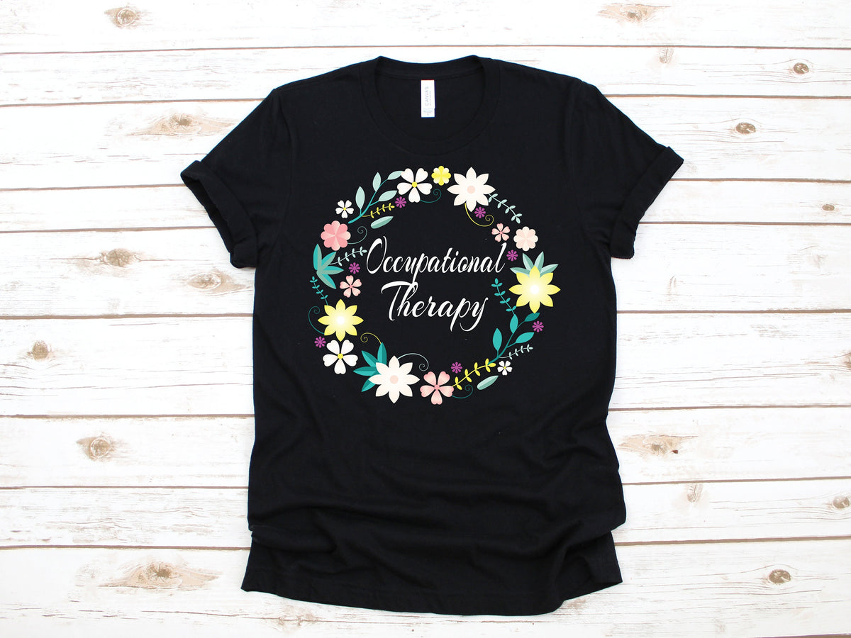 Occupational Therapy Cute Flowers Occupational Therapist TShirt Hoodie Sweatshirt Long Sleeve Apparel Gift Hoodie – Soft Feel · High-Quality Print