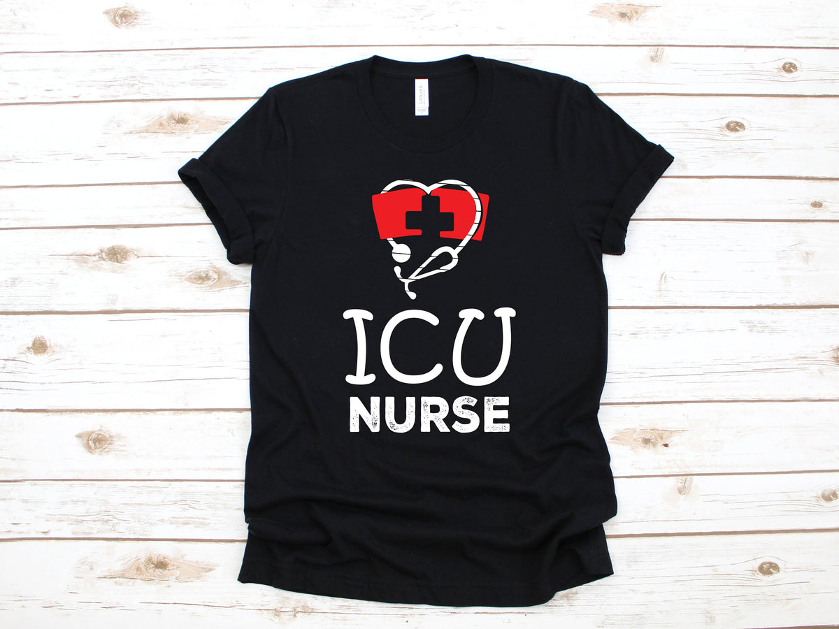 ICU Nurse Shirt Cute Intensive Care Unit Nurses TShirt Hoodie Sweatshirt Long Sleeve Nursing Student Apparel Gift Hoodie – Feel-Good Design · Great Gift For Fans