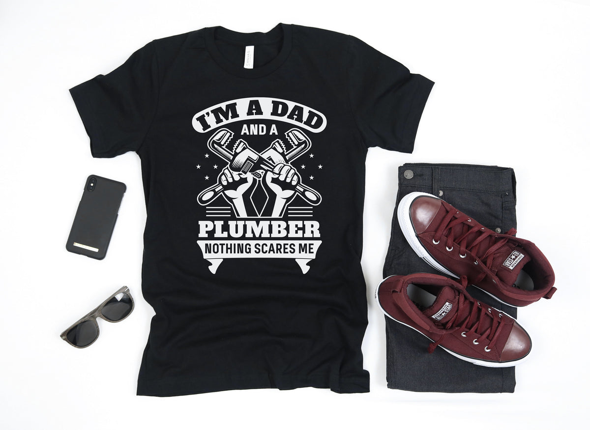 Plumber Dad Shirt Funny Plumbing Fathers Day Shirt Tank Top Hoodie Long Sleeve Apparel Gifts for Dads Hoodie – Aesthetic Look · High-Quality Print