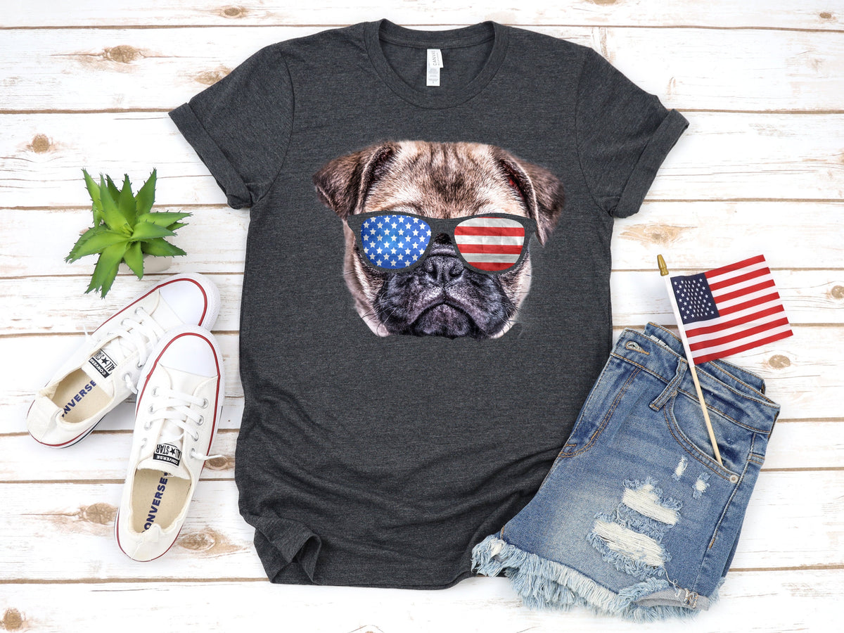 Pug USA Flag TShirt Funny Dog July 4th American Flag Tank Top Fourth of July Hoodie Sweatshirt Long Sleeve Gift Hoodie – Aesthetic Look · Top Pick For Any Outfit