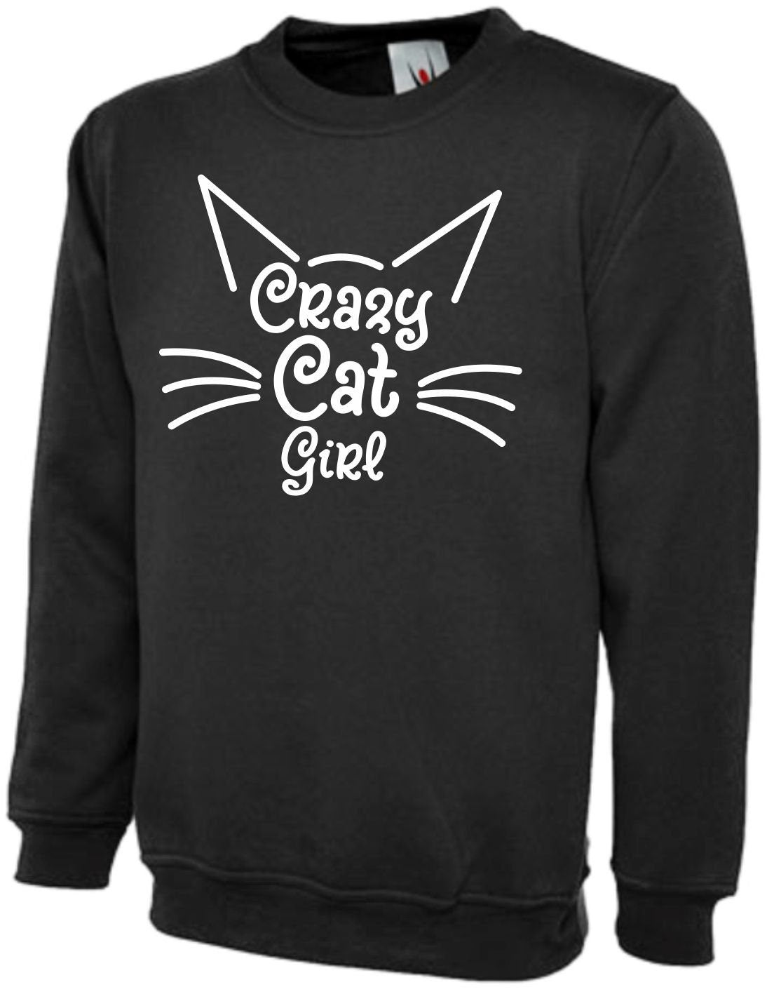 Cat Gifts For Kids Girls Childs Funny Crazy Cat Girl Gift Jumper Sweatshirt Tee Cat Lover Sweatshirt – Feel-Good Design · Top Pick For Any Outfit