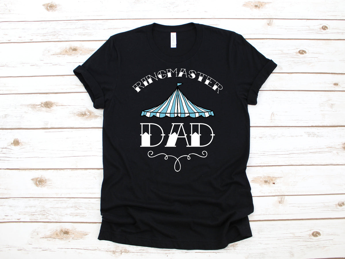 Ringmaster Dad Circus Teal Pastel Shirt Carnival Birthday Party T Shirt Gift Tee Graphic Tee – Soft Feel · Must-Have Style