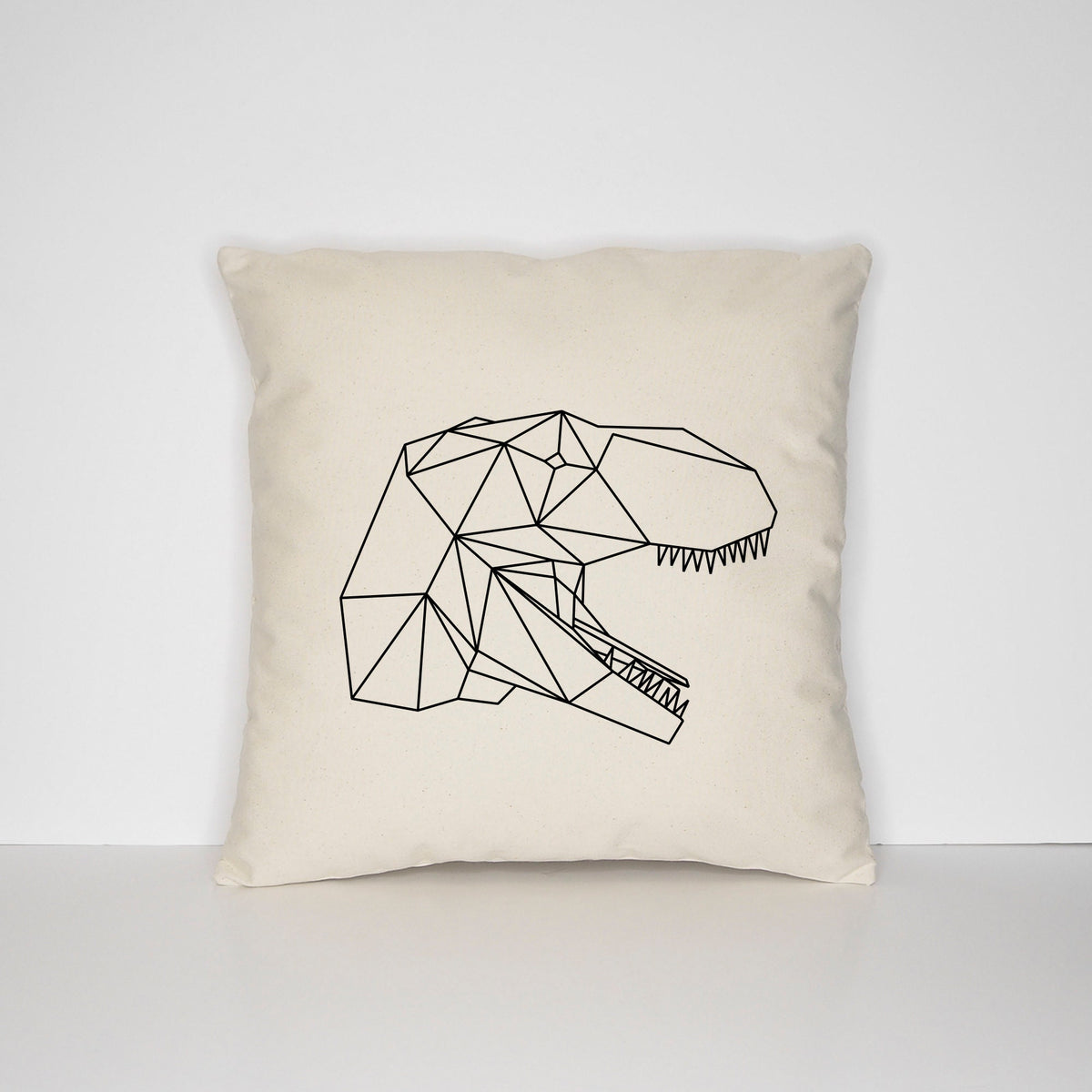 Geometric Dinosaur Pillow Case Geometric TRex Tyrannosaurus Rex Print Cushion Cover Graphic Tee – Soft Feel · Top Pick For Any Outfit