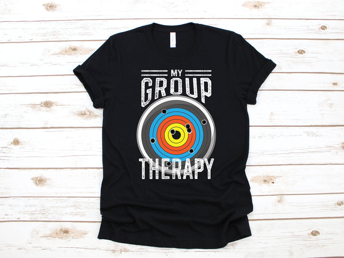 Shooting Range Shirt Funny Gun TShirt Gun Range Group Therapy Hoodie Sweatshirt Long Sleeve Apparel Gift Hoodie – Aesthetic Look · Perfect For Daily Wear