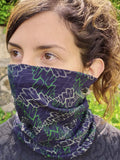 Bandana Snood SNAXAGONS TRIO DARKBLUE Half Mask Neck Warmer Men Neck Warmer Snood Yoga Wide Headband Tube Scarf Festival Tool Graphic Tee – Bold Style · Top Pick For Any Outfit