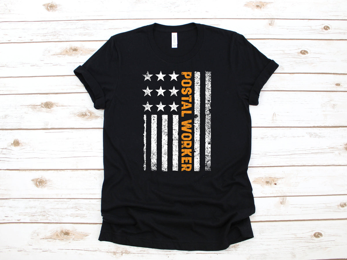 Postal Worker American Flag Shirt USA Post Office TShirt Postman July 4th Long Sleeve Sweatshirt Hoodie Tank Top Hoodie – Feel-Good Design · High-Quality Print