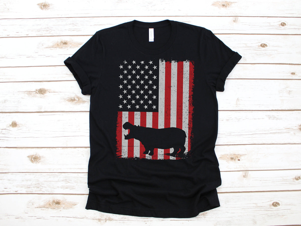Hippo American Flag Shirt Funny USA TShirt July 4th Tank Top Hoodie Hoodie Long Sleeve Hippos Apparel Gift Hoodie – Premium Graphic · Top Pick For Any Outfit
