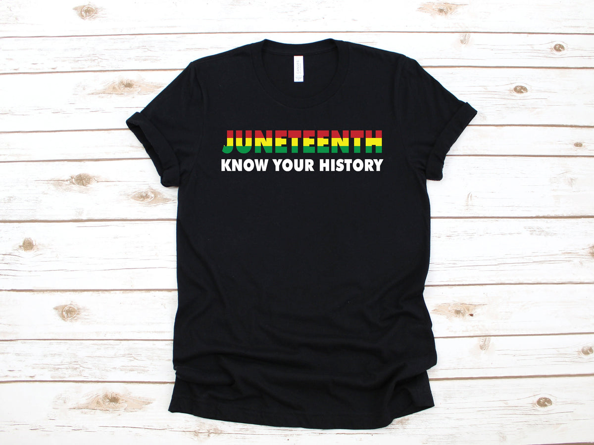 Juneteenth Know Your History TShirt Tank Top Black History Black Freedom African American Hoodie Sweatshirt Long Sleeve Hoodie Gift Hoodie – Feel-Good Design · Great Gift For Fans