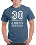 Mens 30th Birthday TShirt Gift Present Thirty 30 Years Old Offically A Grumpy Old Man Funny Tee Graphic Tee – Fan Favorite · High-Quality Print