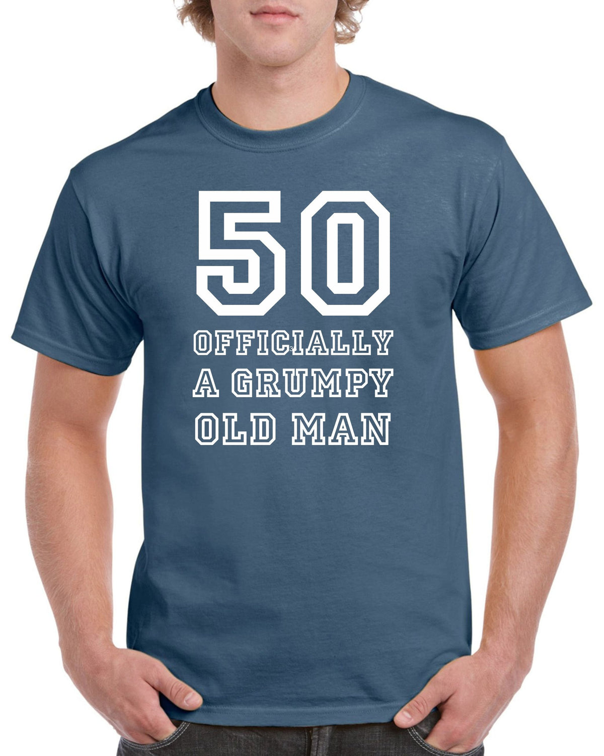 Mens 50th Birthday T Shirt Top Shirt Gift Present Fifty 50 Years Old Offically A Grumpy Old Man Funny Tee Graphic Tee – Aesthetic Look · Great Gift For Fans